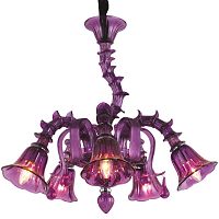 подвесная люстра arte lamp corno a8023lm-5cc фиолетовая в Новосибирске