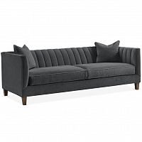 диван penelope sofa прямой серый в Новосибирске