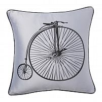 подушка с ретро-велосипедом retro bicycle grey в Новосибирске