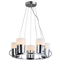 подвесная люстра arte lamp brooklyn a9484sp-5cc хром в Новосибирске