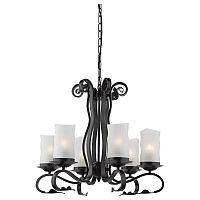 подвесная люстра arte lamp scroll a7915lm-6bk в Новосибирске