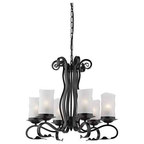 подвесная люстра arte lamp scroll a7915lm-6bk в Новосибирске