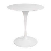 стол eero saarinen style tulip table top mdf d70 глянцевый белый в Новосибирске