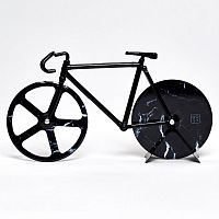 нож для пиццы из нержавеющей стали the fixie, черный мрамор в Новосибирске