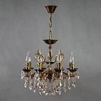 подвесная люстра ambiente leon 2128/8 pb tear drop бронза в Новосибирске