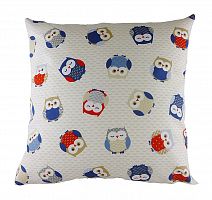 подушка с принтом owl print blue в Новосибирске