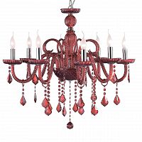 подвесная люстра ideal lux giudecca sp8 rosso в Новосибирске