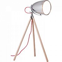 лампа настольная chromatic tripod на деревянном штативе в Новосибирске