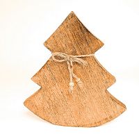 украшение новогоднее ель деревянная wooden tree, 23х23х2,5 см в Новосибирске