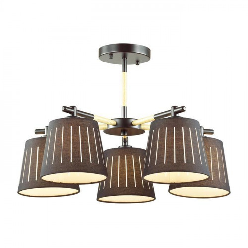 потолочная люстра odeon light nicola 4110/5 черная в Новосибирске