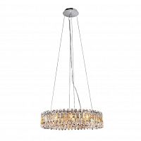 подвесная люстра crystal lux lirica sp10 d610 chrome в Новосибирске