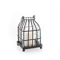 подсвечник-фонарь металлический со стеклом bird in cage i, 15 см в Новосибирске