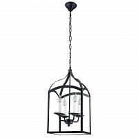 дизайнерская подвесная люстра spot light cage 9500404 черная в Новосибирске