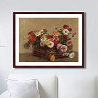 картина: panier de zinnias, 1856г. в Новосибирске