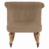 кресло amelie french country chair светло-коричневое в Новосибирске