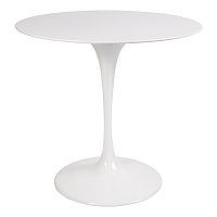 стол eero saarinen style tulip table top mdf d80 глянцевый белый в Новосибирске