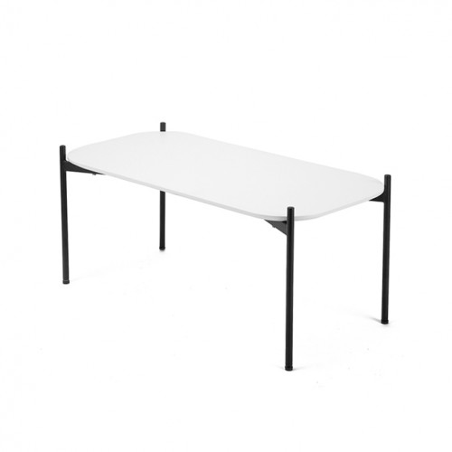 стол кофейный lindholm длина 75 белый, черный в Новосибирске