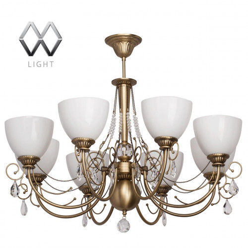 подвесная люстра mw-light фелиция 347016608 белая в Новосибирске