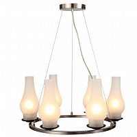 подвесная люстра arte lamp lombardy a6801sp-6br белая в Новосибирске