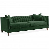 диван penelope sofa прямой зеленый в Новосибирске