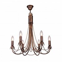 подвесная люстра toplight lucinda tl7350d-06br в Новосибирске