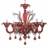 подвесная люстра ideal lux ca vendramin sp6 rosso в Новосибирске