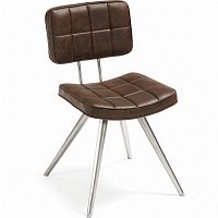 стул lola seat pu brown ножки из нержаеющей стали c589u09 от la forma (ex julia grup) в Новосибирске