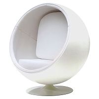 кресло eero ball chair белое в Новосибирске