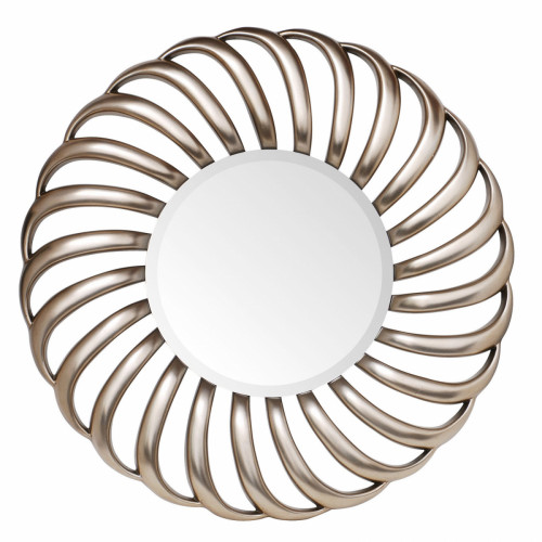 зеркало круглое большое золотое в резной раме flun round в Новосибирске