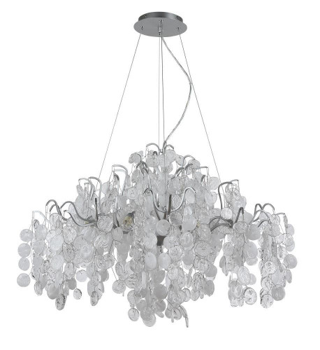 подвесная люстра crystal lux tenerife sp9 silver в Новосибирске