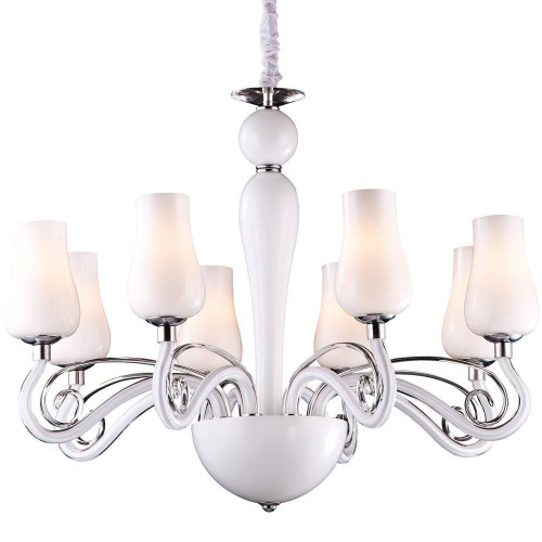 подвесная люстра arte lamp biancaneve a8110lm-8wh в Новосибирске