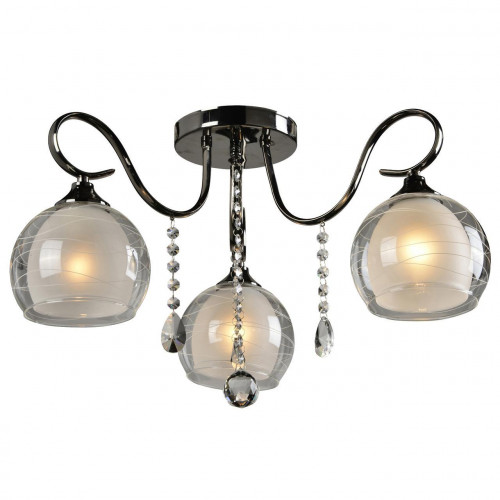 потолочная люстра idlamp merinella 877/3pf-darkchrome в Новосибирске