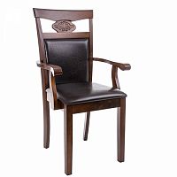 стул деревянный кресло luiza dirty oak / dark brown в Новосибирске