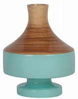 ваза настольная rustic chic vase wood blue в Новосибирске